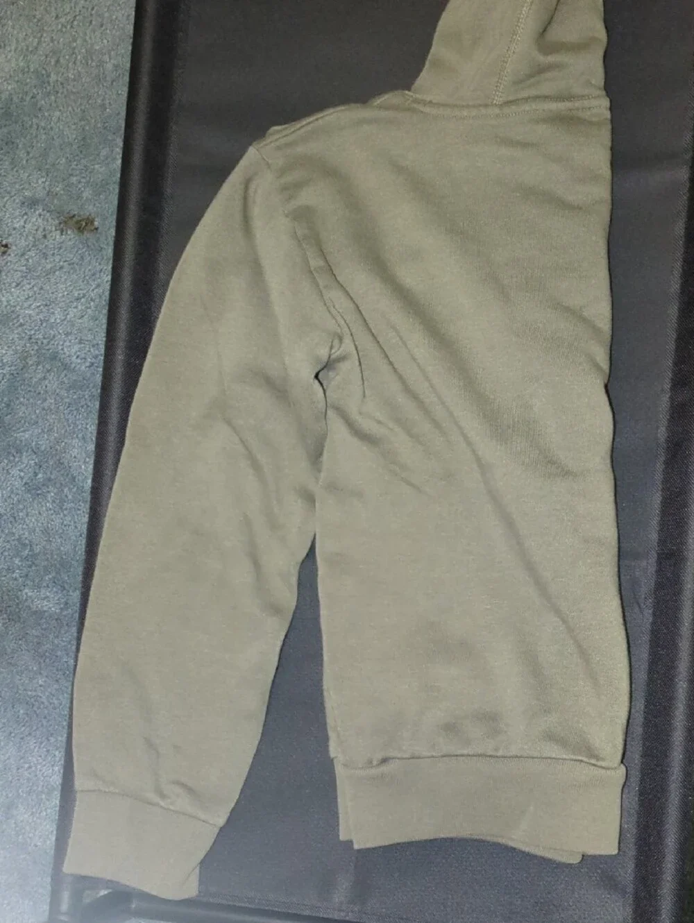 Adidas Kids Olive Hoodie with Small Logo Medium